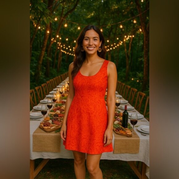 Anthropologie Mini Dress Boho Floral Summer Garden Party Wedding Spring - Picture 1 of 11